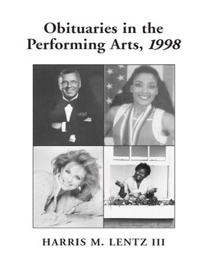 cover image of Obituaries in the Performing Arts, 1998